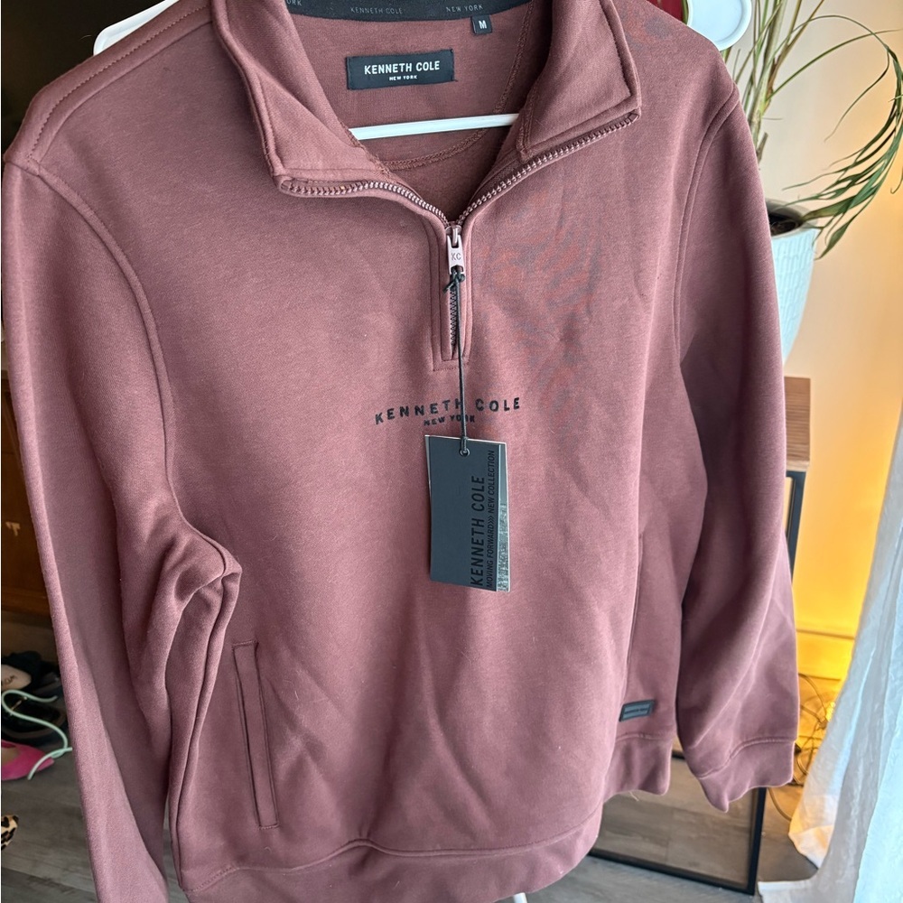Kenneth Cole Oversized Zip Up Sweater Size Medium Unisex